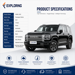 Nuevo Haval H9 SUV 4X4 Edición Guerrero 2.4T Turbo 9AT Automático Interior Oscuro 5 Asientos Volante a <span class=keywords><strong>la</strong></span> Izquierda Expediciones Todoterreno - Product Image 4