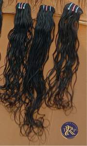 100% cabello humano de onda de cuerpo recto rizado Natural de alta calidad para mujeres mayorista indio directo fabricante exportador trenzado - Product Image 4