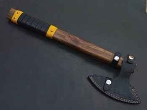 Hacha de cabeza con hoja de acero forjado y mango de madera de 500 mm de longitud para tala de árboles, grado industrial - Product Image 3