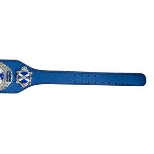 Diamond Championship Belt with Blue Leather and Silver Emblem Premium Quality Customizable Title Belt for Sports & Events - Product Image 3