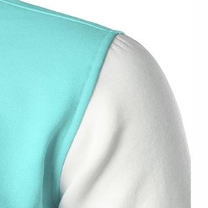 Chaqueta Varsity Personalizada para Hombre, con Cuello Alto, de Lona, con Botones a Presión Negros, Ecológica, Resistente al Viento, Transpirable, Uniforme de Equipo, Estilo Urbano - Product Image 6