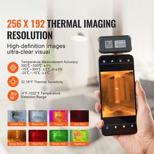 Telecamera Termica Android con Risoluzione Display 640x480, Termocamera a Infrarossi 256x192, Frequenza di Aggiornamento 25Hz, Imager Visivo - Product Image 2