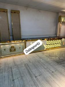 เคาน์เตอร์อาหารงานแต่งงานสุดหรูสำหรับงานในร่มในสหรัฐอเมริกา เคาน์เตอร์บุฟเฟ่ต์งานแต่งงานทันสมัย เคาน์เตอร์สแตนเลสสีทองรูปดอกกุหลาบสุดเก๋สำหรับสหราชอาณาจักร - Product Image 2