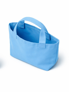 Custom Print Logo New Fashionable <b>Large</b> Square Bottom Gusset Cotton <b>Canvas</b> Tote <b>Bags</b> with Reinforced small Handle - Product Image 5
