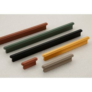 Eco Friendly Aluminum Furniture Handle Modern Dresser <b>Wardrobe</b> Door Cabinet Drawer Pulls Durable Easy Installation Mall <b>Hardware</b> - Product Image 1
