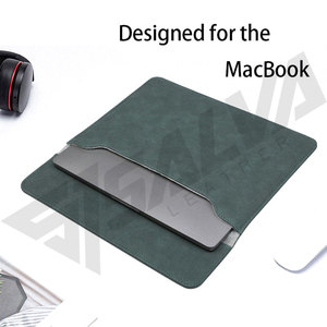Funda para Portátil de Piel Sintética, Color Marrón Sólido, Sin Cierre de Cremallera, Compartimento para Ordenador, Estilo Casual, Unisex - Product Image 4