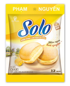 เค้กนมเนยหอมอร่อย SOLO น้ำหนัก 168 กรัม/ถุง บรรจุ 24 ถุง/กล่อง เนื้อนุ่ม สดใหม่ อายุการเก็บรักษา 12 เดือน คุณภาพสูงจากผู้ผลิต - Product Image 1