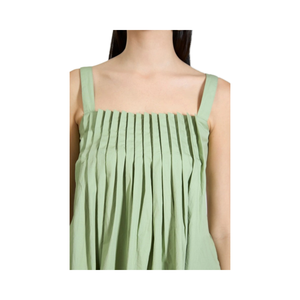 Robe courte indienne faite à la main en coton à fleurs robe d'été élégante pour femme naturelle lavable sans manches décontracté écologique - Product Image 1