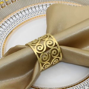 Handcrafted Modern Stainless Steel Napkin <b>Rings</b> Unique Luxury Metal Napkin Holder for Wedding Parties & Table Decorations - Product Image 3