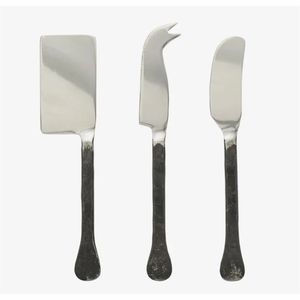 Ensemble de 3 couteaux à fromage de luxe avec manche en bois et résine, coupe-fromage, fourchette, accessoires pour planche à charcuterie, cadeau - Product Image 5