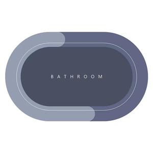 Alfombra de Baño Rectangular Minimalista de Microfibra con Base de Goma Antideslizante, de Secado Rápido, Color Sólido, Hecha a Máquina, Personalizable - Product Image 2