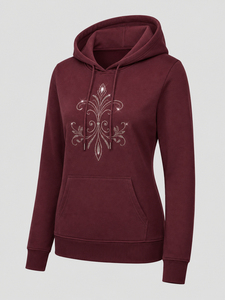 Women's Glitter <b>Crystal</b> Rhinestone Hoodie Cozy Long Sleeve Sweatshirt Relaxed Fit Casual Hooded <b>Top</b> for Everyday WearWomen's Gli - Product Image 5