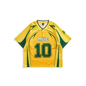 Camiseta de Fútbol Americano Sublimada Personalizada con Cuello en V, Ropa Deportiva de Equipo, Poliéster Transpirable, Fabricante OEM, Producción en Masa - Product Image 2