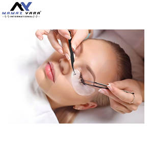 Pince à épiler professionnelle en acier inoxydable à 5 pointes diamantées, pointe en fibre noire, pour extensions de cils, outil de beauté - Product Image 2