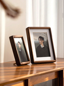 Marco de Fotos de Madera MDF con Plexiglás HD, Marcos de Fotos Rústicos de Madera para Montaje en Pared o Exhibición en Mesa - Product Image 2