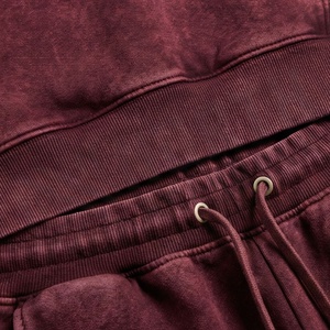 Ensemble de survêtement pour homme en velours de coton uni à capuche, sweat-shirt et pantalon longs, tenue décontractée pour l'automne - Product Image 6