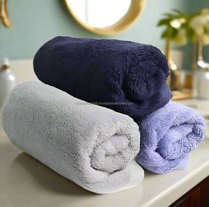 Serviettes de toilette en coton de luxe 600 GSM – Extra absorbantes et séchage rapide – Serviettes pour hôtels, hôpitaux et usage commercial – Marque privée - Product Image 2