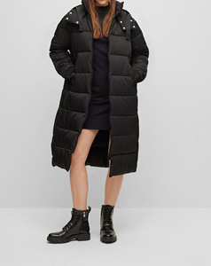 100% Polyester Lining Hooded Loose Fit Warm Coat OEM Women's New Style Winter Waterproof Zip-Up Cotton Filled Puffer <b>jacket</b> - Product Image 5