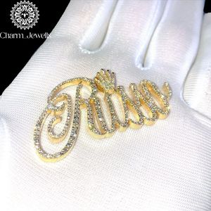 Charm Jewells - Colgante de Plata 925 con Perla de Agua Dulce y Moissanita en Forma de Bola, Chapado en Oro de 22K, Certificado IGI, Engaste de Bisel, Letra RILY - Product Image 6