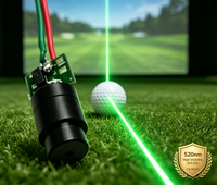 Module laser rouge-vert personnalisable pour simulateur de golf, suivi et alignement du putting, certifié CE RoHS, positionneur, garantie 1 an
