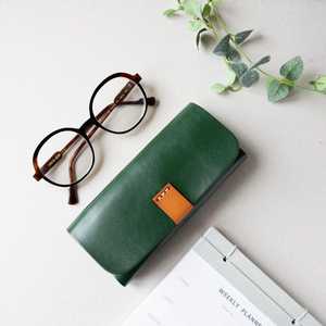 Nueva Funda de Gafas de Cuero Genuino, Estuche de Lujo para Gafas, Bolsa para Gafas de Sol de Cuero de Grano Completo, Venta al Por Mayor, Fabricante LGC-0038 - Product Image 3