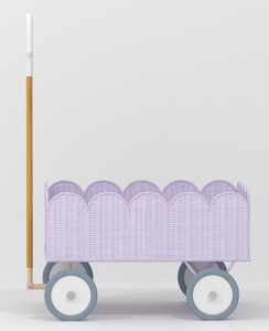 Panier de rangement artisanal en forme de chariot orné de coquillages, vente en gros, écologique, fabriqué au Vietnam, prêt à être expédié - Product Image 1