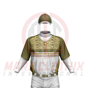 Uniforme de Béisbol Personalizado para Venta en Línea, Diseña Tu Propio Conjunto de Camiseta de Béisbol Sublimada Transpirable, Superventas - Product Image 4
