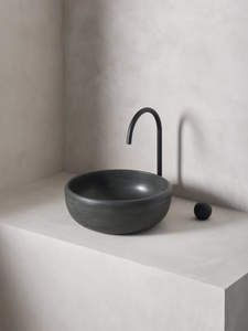 Vasques de salle de bain modernes industrielles en béton à bord fin, à poser sur comptoir, type bol, vente chaude 2026 - Product Image 2