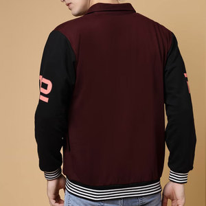 Market Online Supply Friendly Budget Patchwork University Baseball Jacket Regular Size Fresh Article Embroidery Varsity Jacket - Product Image 3