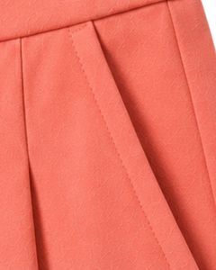 Ensemble deux pièces décontracté d'été pour femme : débardeur bleu sarcelle et short corail, tenue de détente sans manches, coupe douce et extensible - Product Image 5