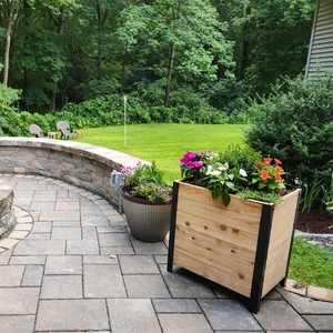 Jardinière carrée en bois d'acacia, potager surélevé, style ferme, écologique, durable, pour jardinage intérieur/extérieur, pots à fleurs, décoration intérieure - Product Image 3