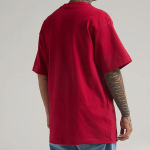 Custom Logo 240g Heavyweight Streetwear T Shirt <b>Wholesale</b> Bulk Blank Cotton Drop Shoulder Plain Tee Factory Price T Shirts - Product Image 1