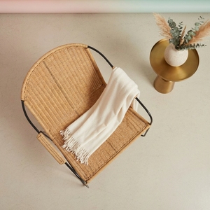 Modern Rattan <b>Dining</b> Chair Nordic Minimalist Wicker <b>Armchair</b> Eco-Friendly Ergonomic Rattan Legs Luxury Cafe Restaurant Outdoor - Product Image 5