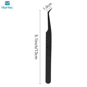 New Arrival Best Price Stainless Steel OEM ODM Service Best Supplier Premium Quality With Own Logo Eyelash Extension Tweezers - Product Image 6
