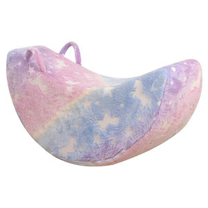 Canapé-tabouret en mousse moderne pour tout-petits, ensemble de jeu modulaire en PU écologique, jouets d'escalade confortables en forme de lune pour salon d'enfants - Product Image 3