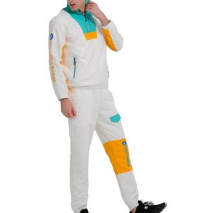 Ensemble de survêtement en maille unie pour homme, deux pièces, pour la gym, vente en gros, sweat-shirt et pantalon - Product Image 4