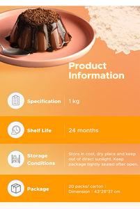 Poudre de pudding au chocolat SIGNWIN, sachet de 1 kg, sucré naturel, forme de dessin animé - Product Image 4