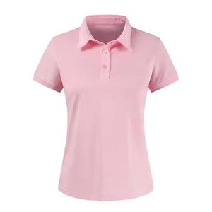 เสื้อเชิ้ตผู้หญิงแขนสั้นผ้าถักเนื้อนุ่ม 180 กรัม โพลีเอสเตอร์ ระบายอากาศ แห้งเร็ว สไตล์วินเทจลำลอง ดีไซน์โลโก้แบบกำหนดเอง รุ่นใหม่ล่าสุด - Product Image 1