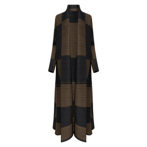 Abaya de satén estilo seda para mujer al por mayor, vestido largo musulmán de manga larga, elegante moda modesta de Dubái, ropa islámica para mujer. - Product Image 4