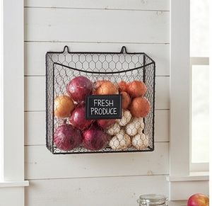 Premium Modern Wall Mounted Metal Wire <b>Storage</b> <b>Basket</b> <b>Rectangle</b> For Neatening Multi Purpose Use Stylish Wall Accent - Product Image 3
