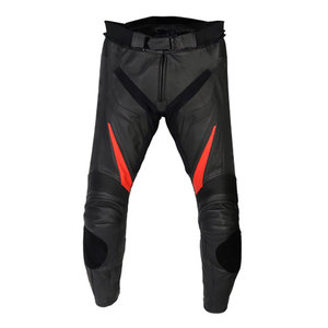 Pantalon de moto en cuir véritable pour homme, respirant et absorbant la transpiration, protection anti-chute, idéal pour l'été - Product Image 2