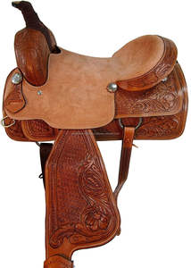 Ensemble de selle occidentale personnalisable de haute qualité Siège rembourré en corne de bois solide Sculpture à la main en cuir véritable complètement - Product Image 4