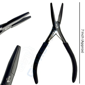 Professional Durable Reusable Stainless Steel Hair Extension Tool Kit Flat Nose Teeth Plier Micro Bead Loop Needle Section Clips - Product Image 3