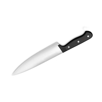 Couteau de Chef UM STEEL en Acier Damas Fait Main, Lame en Acier Inoxydable 440C, Étui en Cuir, Finition Polie Haute Brillance, Manche Ajustable