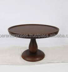 แท่นวางเค้กไม้แบบเป็นมิตรต่อสิ่งแวดล้อมทำด้วยมือของอินเดีย1ชั้นดีไซน์ทันสมัยอุปกรณ์ตกแต่งเค้กแบบกำหนดเองมีต้นทุนต่ำ - Product Image 4