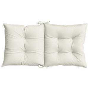 4 pezzi cuscini per sedie con schienale basso in tessuto Melange crema 39.4 "x 19.7" x 2.8 "per il Comfort della seduta - Product Image 6