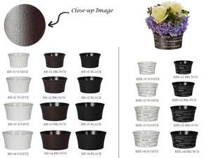 Maceta Redonda de Diseño Clásico, Material PP, con Múltiples Tamaños y Colores, Superficie Elegante para Uso en el Hogar y el Jardín - Product Image 4