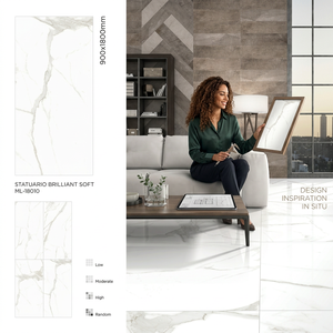 Carreaux en porcelaine émaillée Royal Onyx Verde 900x1800mm 12mm d'épaisseur, finition mate, antidérapants, résistants aux acides, pour murs et sols décoratifs - Product Image 4