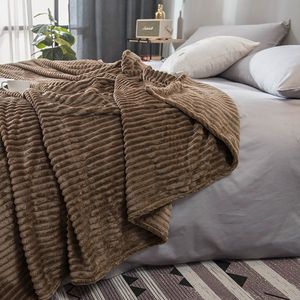 Coperta in Flanella Marrone Tinta Unita, Morbida e Leggera, 28*40 Pollici 60*80 Pollici, Stile Cartone Animato, Lavabile - Product Image 5