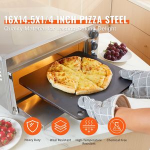 Pietra per Pizza in Acciaio al Carbonio Pretrattata 40x37x0,6 cm, 20 Volte Più Conduttiva, Certificata LFGB - Product Image 2